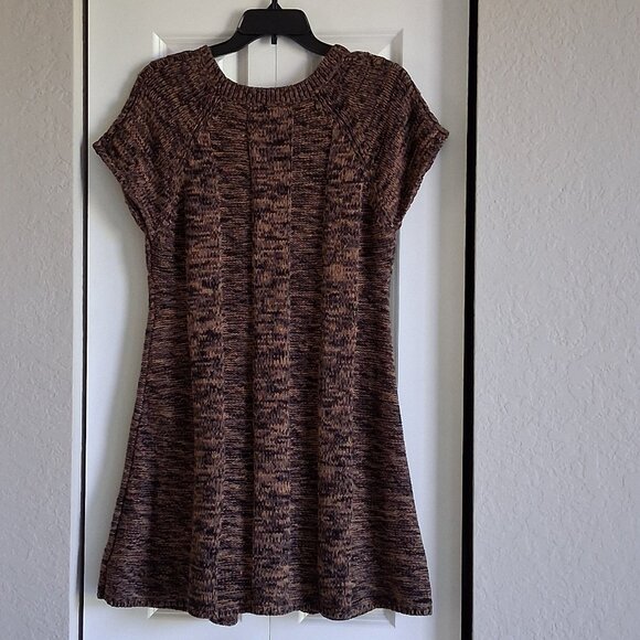 Style & Co Black & Brown Cable Knit Sweater Dress Women's Size S - Picture 8 of 12